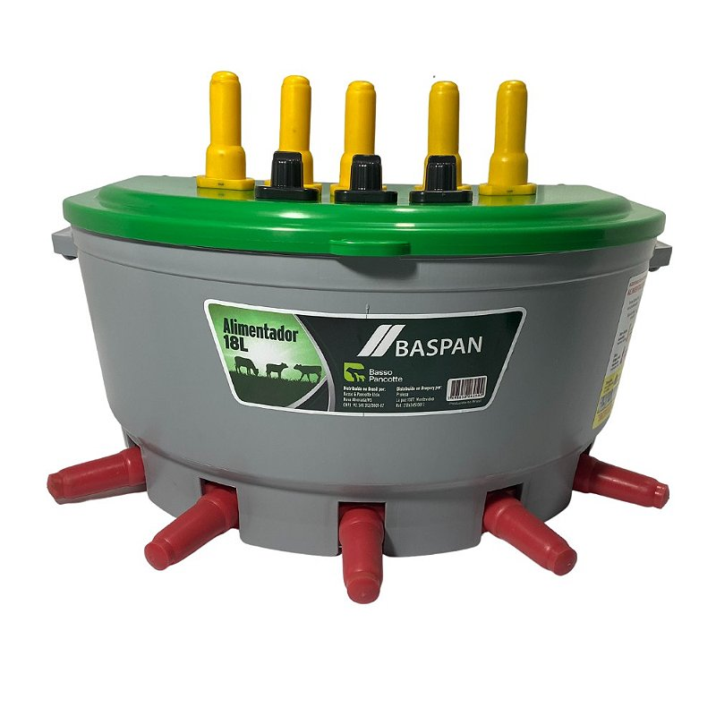 01 balde alimentador baspan com tampa 5 litros