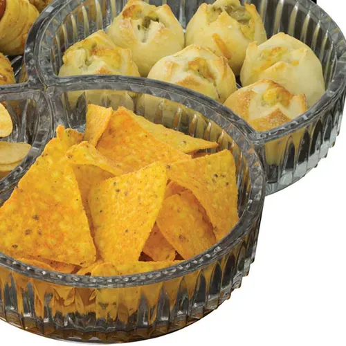 08 petisqueira de vidro creative com 4 pecas individuais