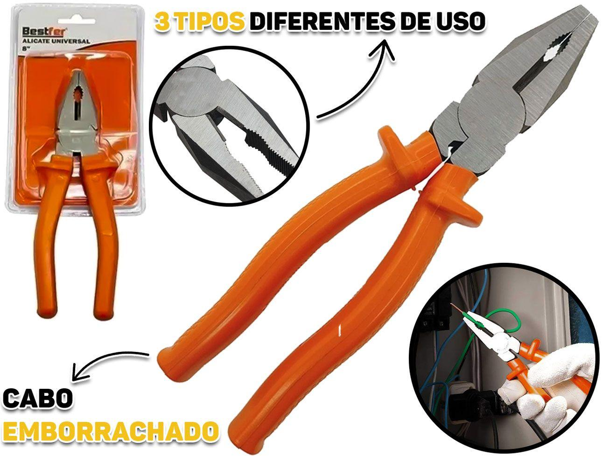05 alicates universais bestfer bfh 0039 8