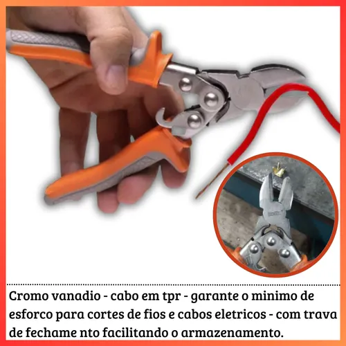 d nq np 857461 mlb79552475165 092024 o alicate corte diagonal com alivio de forca 7 12 bestfer