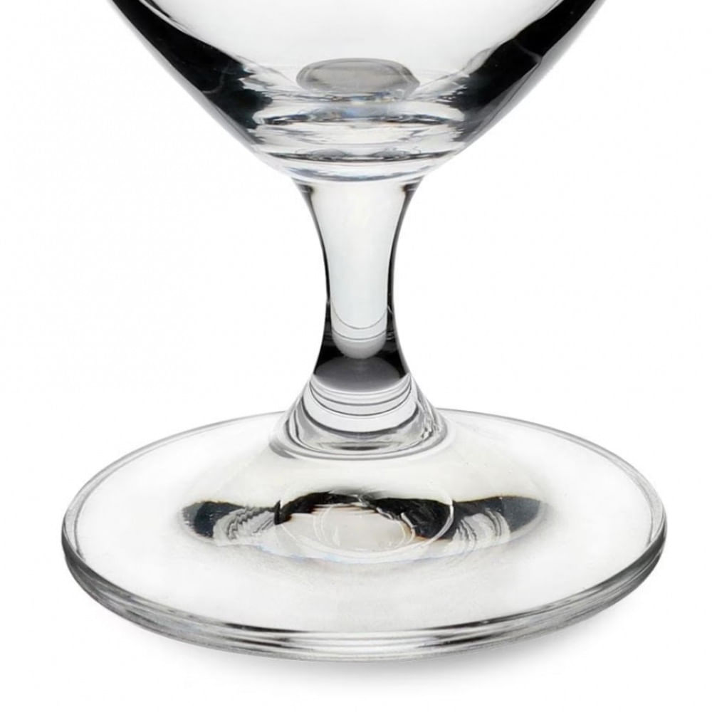 01 conjunto 6 tacas para vinho tinto em cristal ecologico 450ml anna