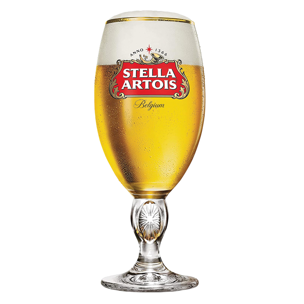 05 jogo 2 tacas de cerveja stella artois 250ml